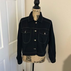 Pilcro by Anthropologie dark denim jean jacket—worn twice.